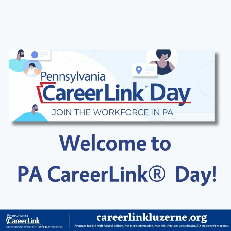 Welcome to PA Careerlink Day graphic