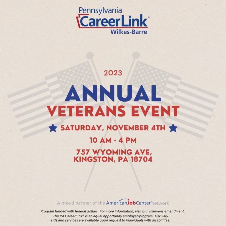 Veterans Event graphic, November 4, 2023