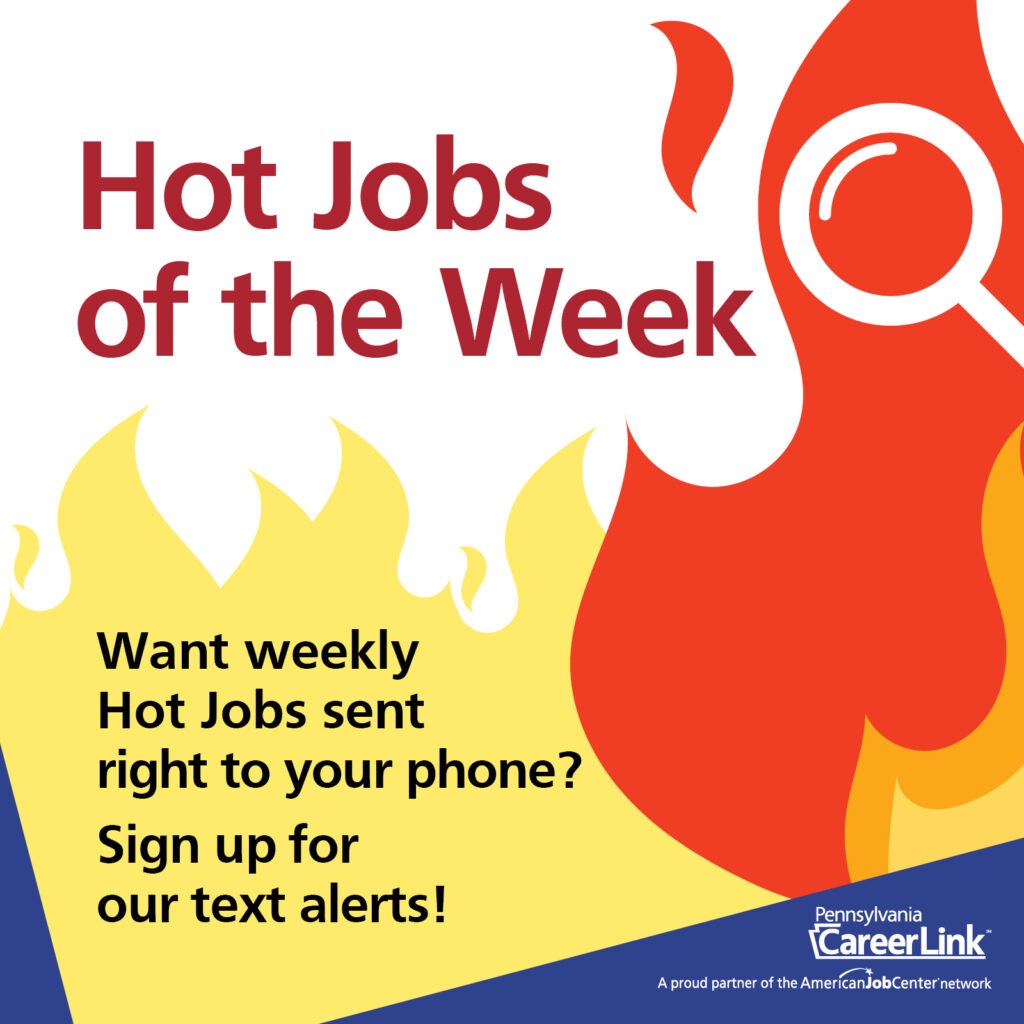 Looking for a new job in the Luzerne County area? Check out our Hot Jobs of the Week, browse the latest career opportunities, and sign up for text message alerts.